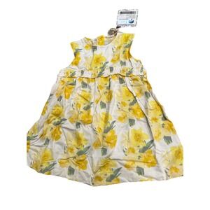 Kate Quinn Sundress Daffodil 12 18 Months Baby Girl Yellow Bamboo Sleeveless NEW